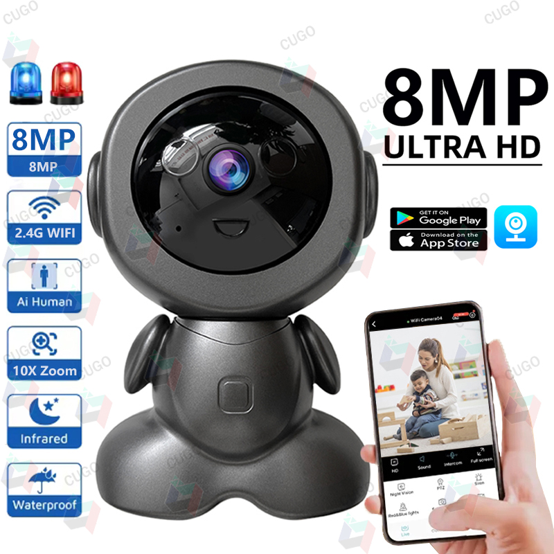 Smart Home Camera Ezviz - 8MP Wifi Surveillance Robot Camera PTZ
