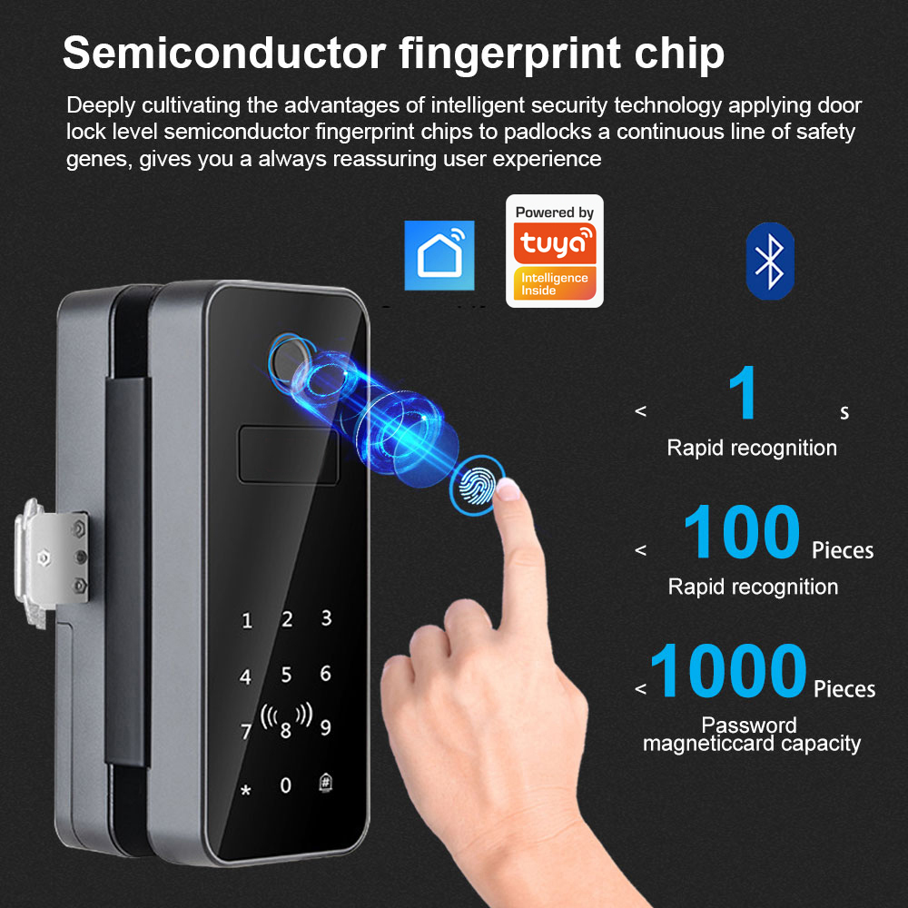 Intelligent Lock Glass Door Pa - Smart Home Door Lock 评论和价格