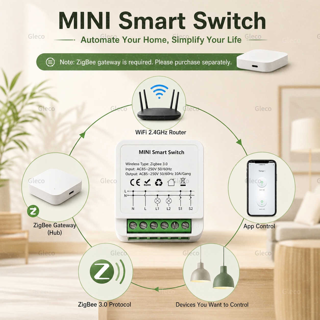 Zigbee Tuya Smart Switch Smart - Smart Home Hub 2 评论和价格