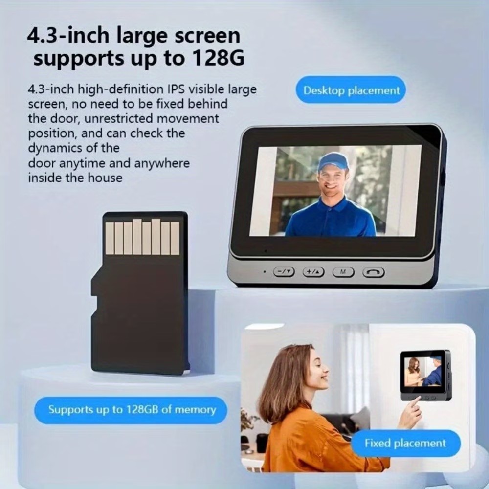4.3'' IPS Screen 2.4G Wireless - Smart Home Video 评论和价格