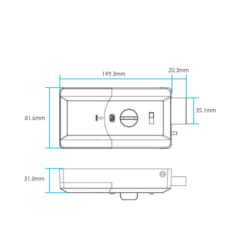 Waterproof Smart door rim lock - Smart Home Door Lock 评论和价格