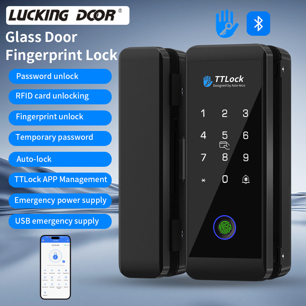 TTLOCK Smart Glass Lock Finger - Smart Home Door Lock 评论和价格